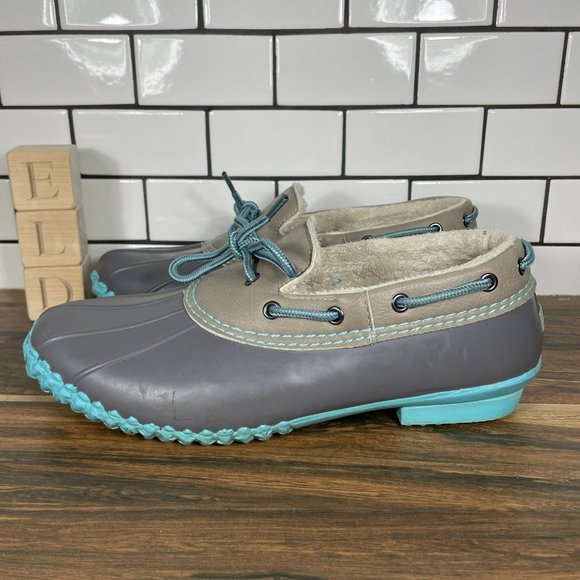 JBU by Jambu Gwen Women's Size 9 Shoes Gray Waterproof Vegan Rain Duck Bootie - Picture 1 of 12